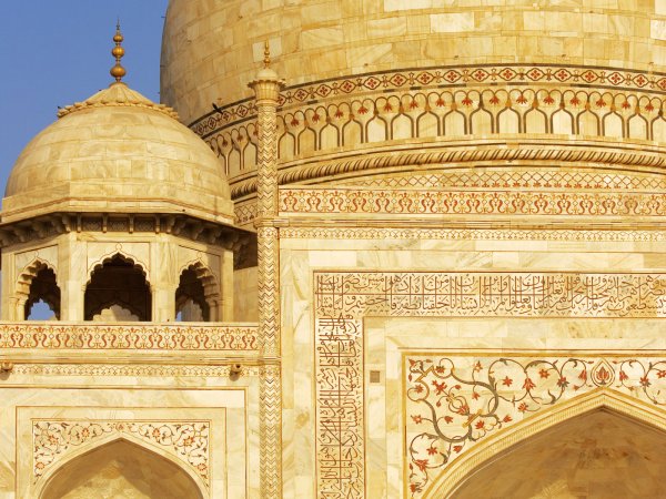 A close look at Taj Mahal, Agra, India